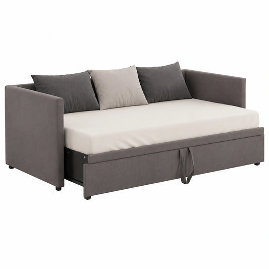 Divano Letto Matrimoniale con Rete a Doghe 90x200 cm, Senza Materasso