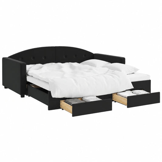 Divano Letto Convertibile Velluto con Contenitore e Letto Estraibile