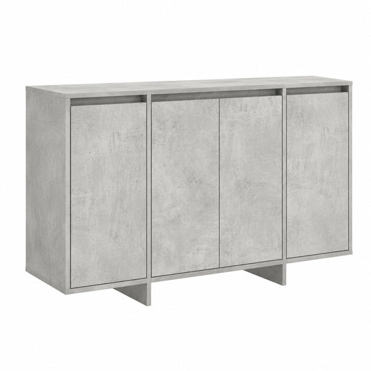 Credenza Moderna Grigio Cemento in Legno Multistrato, 120x41x75 cm, per Soggiorno Elegante